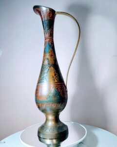 Ornate Metal Pitcher