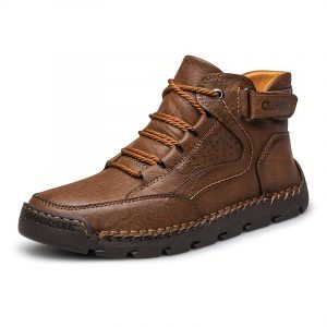 Men’s Casual Ankle Boots – Handcrafted Stitching