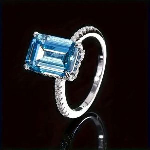 Ice Blue Emerald Cut Cubic Zirconia Gemstones Ice Blue Emerald Cut Cubic Zirconia Gemstones