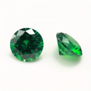 Artificial Emerald Round Zircon Oxide Artificial Emerald Round Zircon Oxide