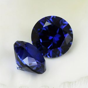 5 Carat Round Royal Blue Stone 5 Carat Round Royal Blue Stone