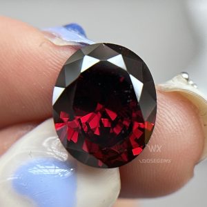 Large Oval Cut Garnet Loose Cubic Stone Large Oval Cut Garnet Loose Cubic Stone