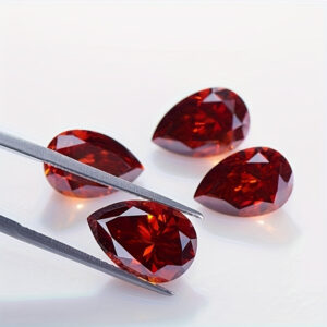 20 червоних сльозоподібних скляних кристалів 20 червоних сльозоподібних скляних кристалів