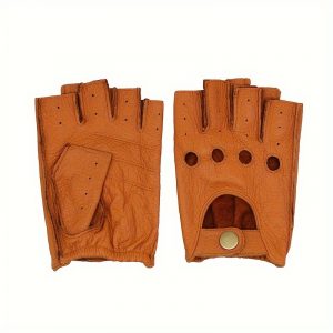 Fitness Men’s Sheepskin Half Finger Gloves