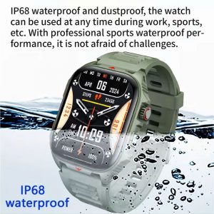 New Durable Men’s Smartwatch, LED Flashlight